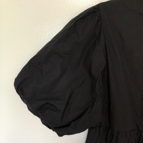 Faithfull the Brand Sade Mini Dress Plain Black New 4 - Picture 4 of 10